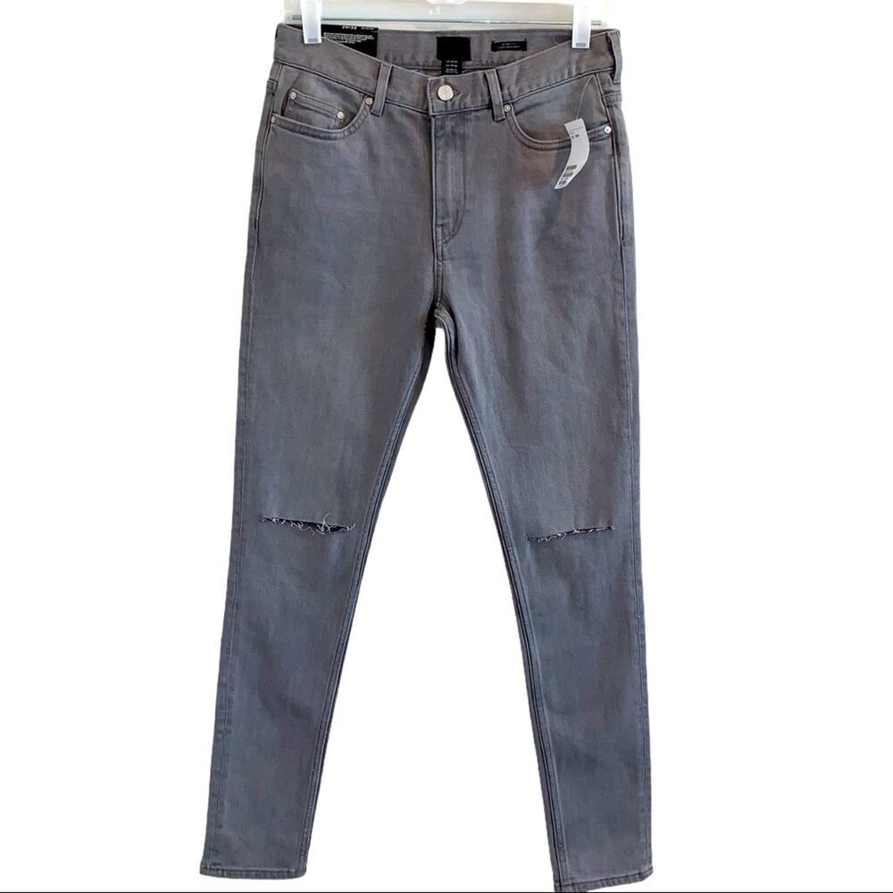 NWT H&M Coupe Moulante Skinny Fit Distress Denim 29